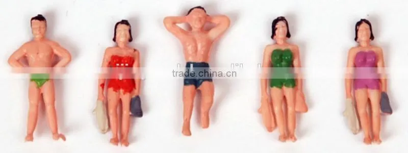 model swimming figure, scale plastic swimming figure for 1/100, plastic mini human figures, plastic 3d swimming figure