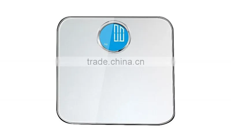 2016 new arrival electronic body weighing scale 180kg round lcd display household scale digital