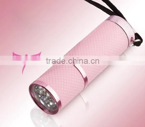 UV light nail dry flashlight torch, Nail Polish Nail Shellac UV Gel 9 LED UV Flashlight