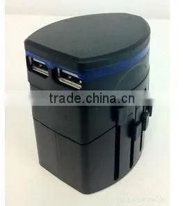 2013 Universal Travel Adaptor plug With Dual USB Charger