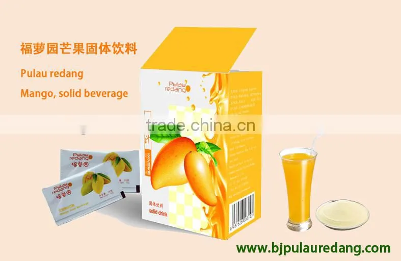 solid instant mango juice drink