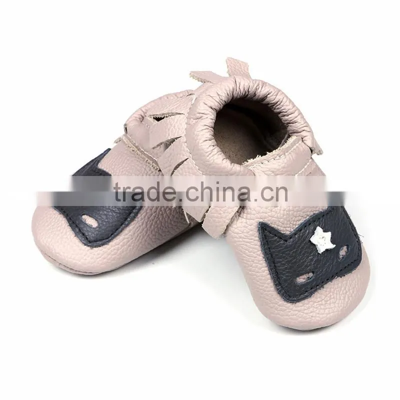 Factory Direct Wholesale Toddler Infant Leather Shoes Baby Girl Tassel Moccasin Shoes