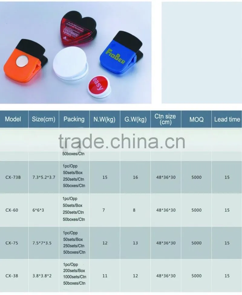 Metal neodymium magnetic clip