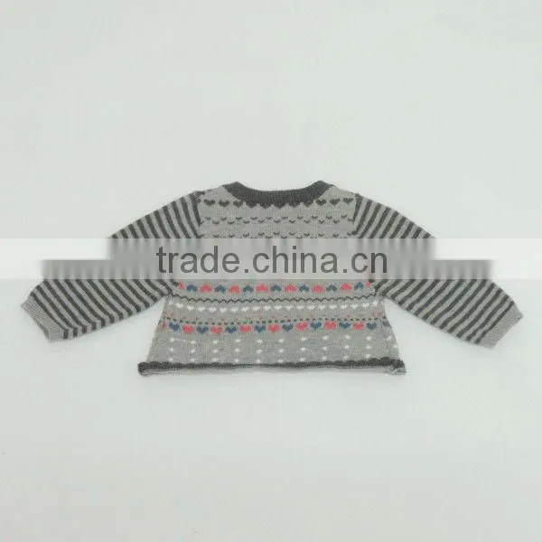 TYCH047100%cotton kid garment with heart pattern