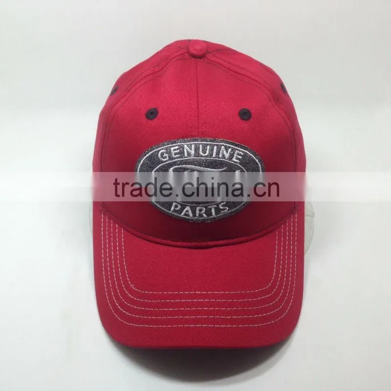 100% cotton embroidered velcro baseball cap customized design baseball cap