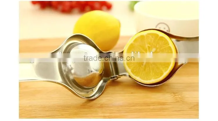 Home Kitchen Stainless Steel Lemon Squeezer Manual Juicer Thicken Fruit Lemon Juicer Presser Novel Fruit Juice Tool Reamers