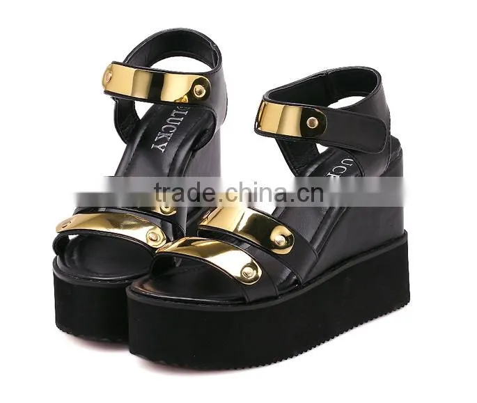 Delicate gold metal woman shoe decoration clip chains