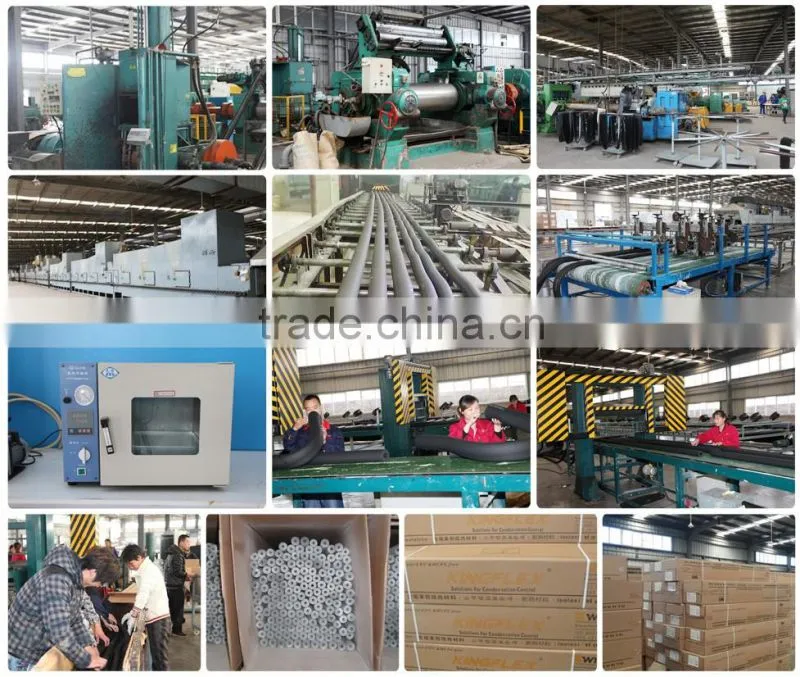 NBR&PVC rubber plastic foam insulation pipe thermal insulation