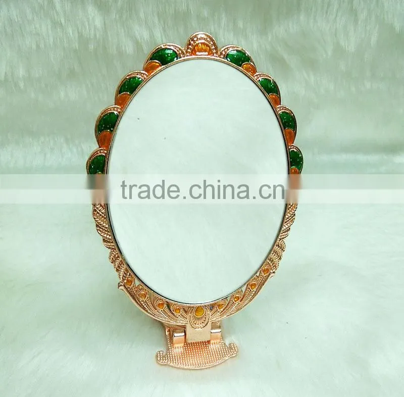 Rose gold vintage cosmetic makeup mirror