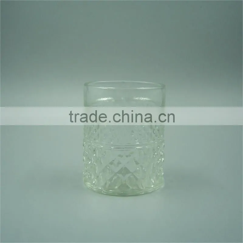 228ml Clear Glass Quilted Crystal Cups/ Tea Cups/ Beer Cups in the Pub