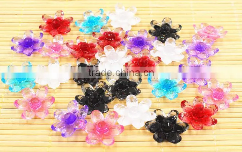 resin flower shinine flower for hair clothes jewelry accessaries