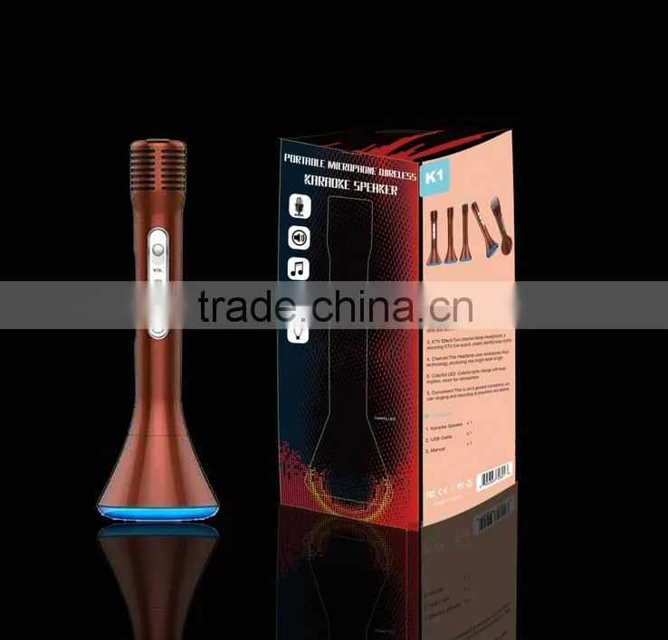 USB Portable Karaoke Microphone Built-in Bluetooth Speaker, mini karaoke Player