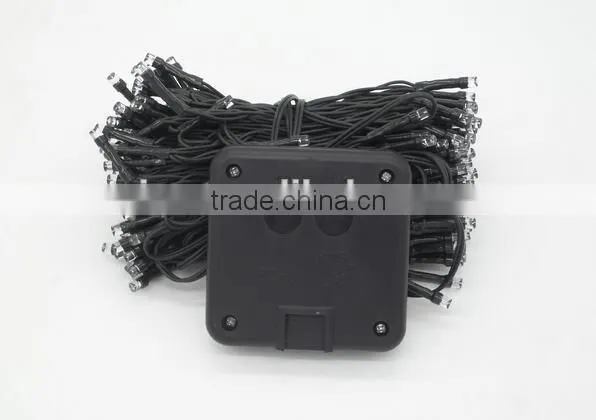 series string xmas decoration light with solar panel for supermarket 10meter 20meter 100meter