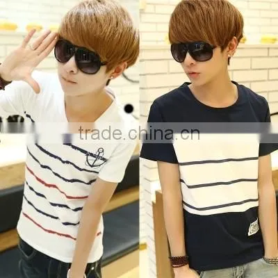 100% white polyester t-shirt customed