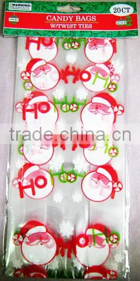 Cheap header card printing christmas candy bag