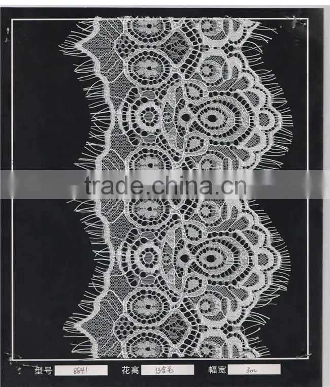 19cm Elegant Eyelash Lace Trimming For Dress