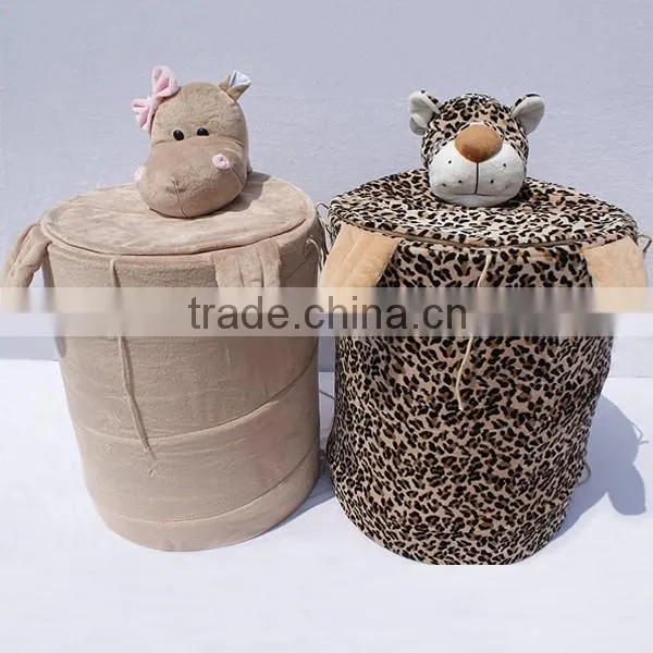 Folded hamper basket
