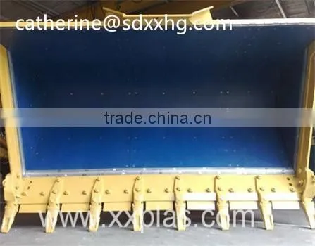 10mm UHMW-PE plastic for tipper truck floor covering, wear-resisting liner for truck, self-lubricating UHMWPE liner