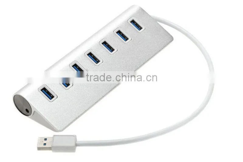 Portable Hub For Desktop Laptop PC Macbook 7 Port Plug and play USB 3.0 Hub