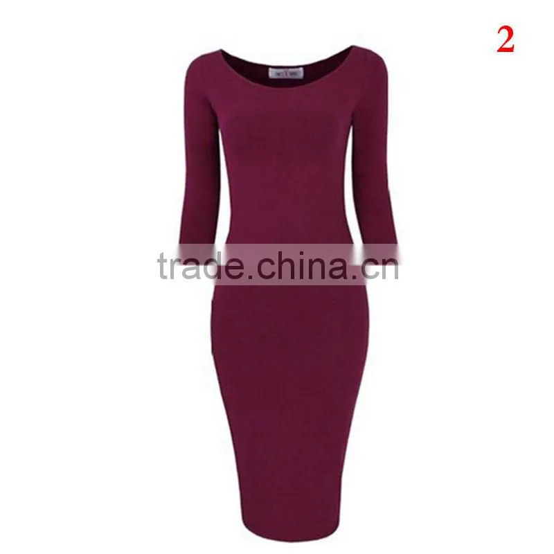 Bandage Women Bodycon Long Sleeve Evening Sexy Party Cocktail Pencil Mini Dress