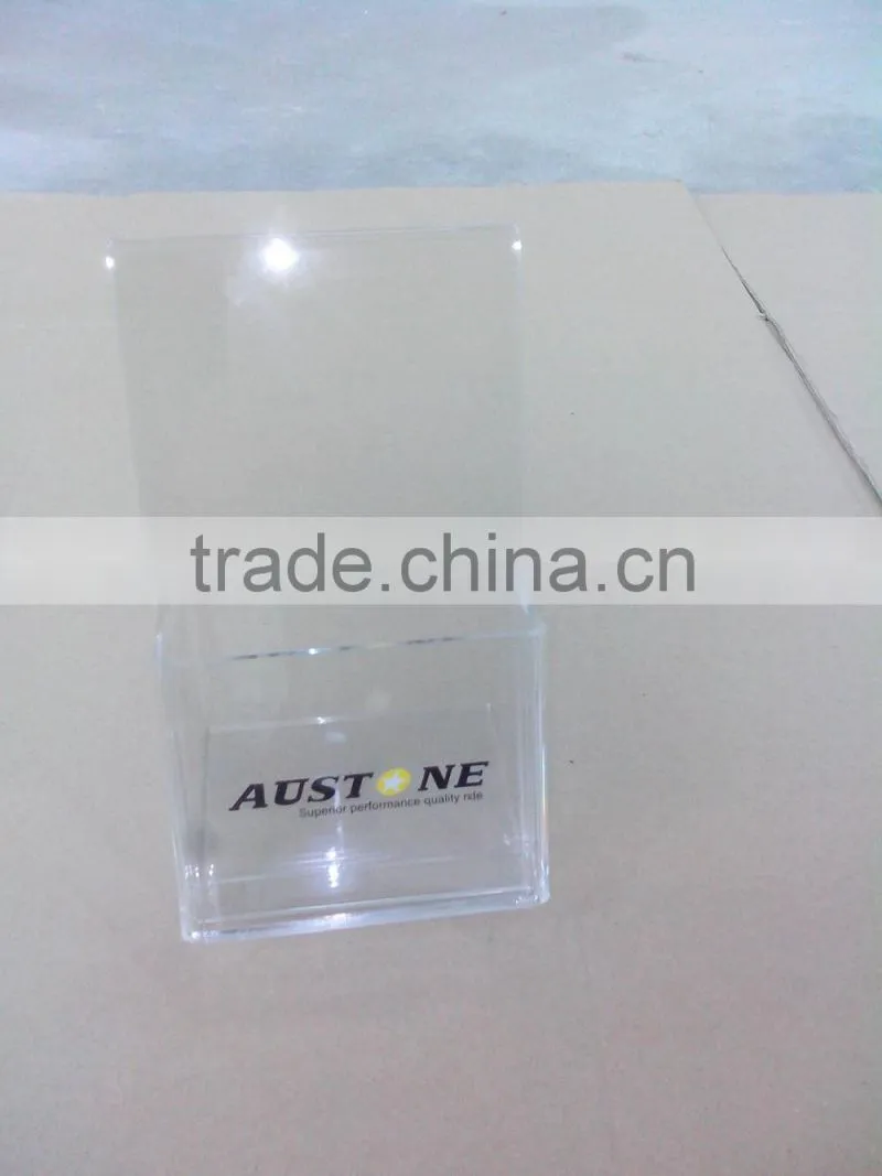 Custom made acrylic brochure magazine display stand single pocket a5 leaflet holder