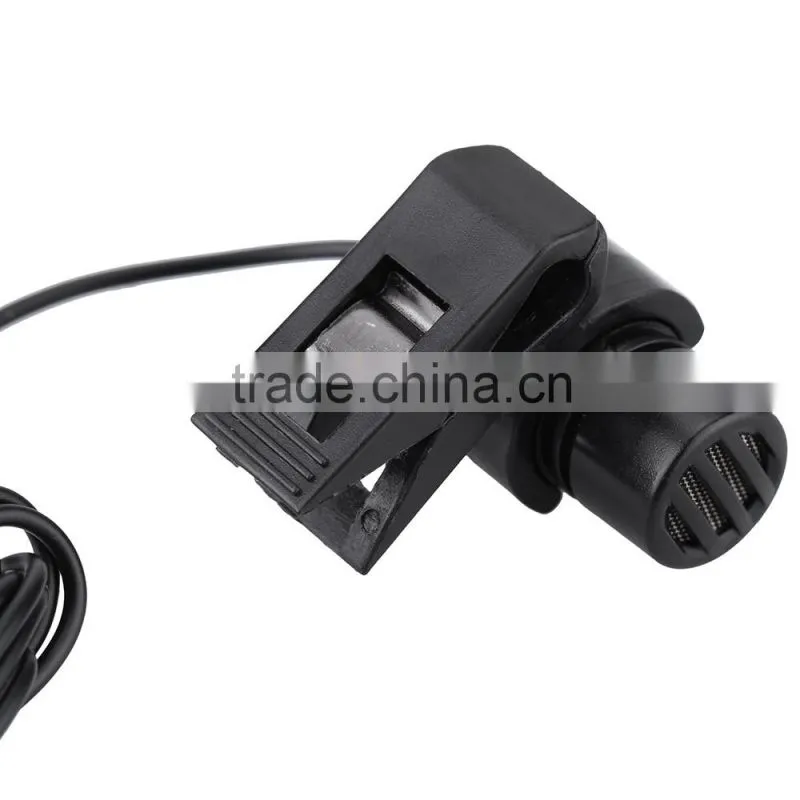 Mini Portable Clip-on Lapel Lavalier Hands-free 3.5mm External Screw Lock Jack Microphone Mic for Computer PC Laptop Loudspeaker
