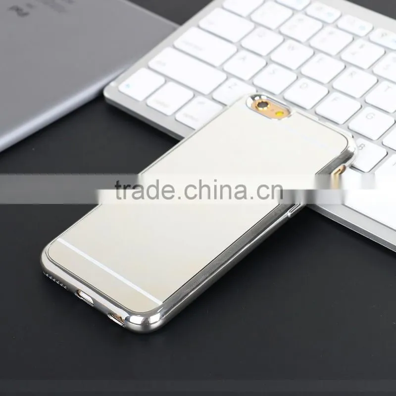 New Arrival Luxury Soft TPU Mirror Case for iPhone 6s Plus,For iPhone 6 Plus Mirror Case