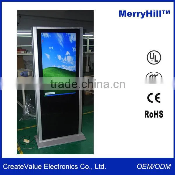 42/46/55 inch floor stand 3g wifi multimedia network shopping mall advertising touch screen kiosk