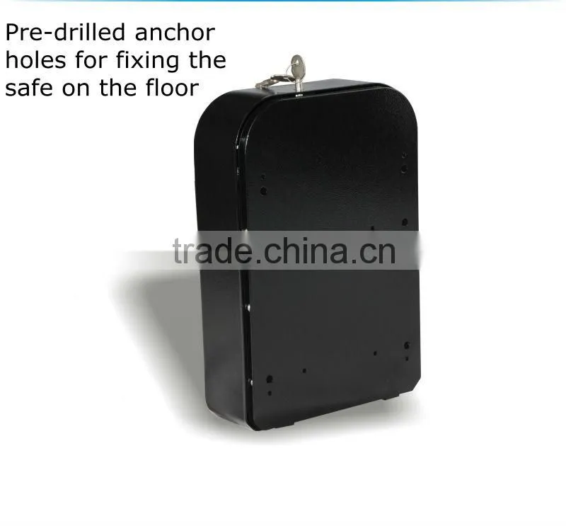portable electronic car safe with security cable/ pistol safe
