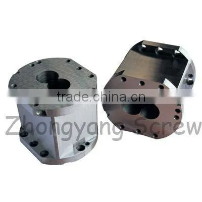 Msterbatch extruder parallel screws design and barrel/screw elements and segement barrel