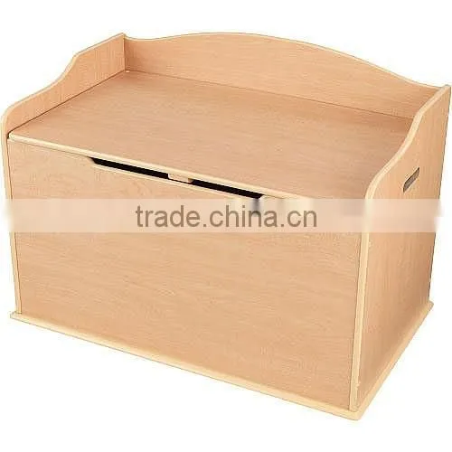 Wooden Toy Storage Chest in white