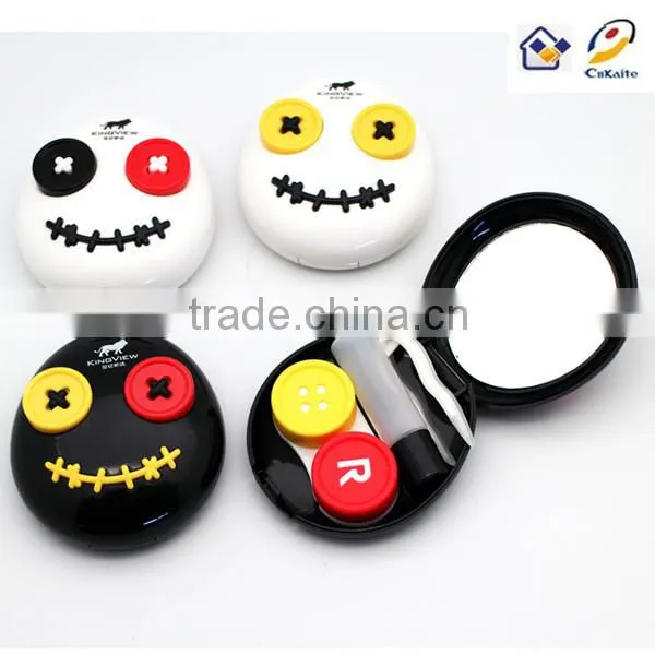 Good design voodoo doll contact lenses case