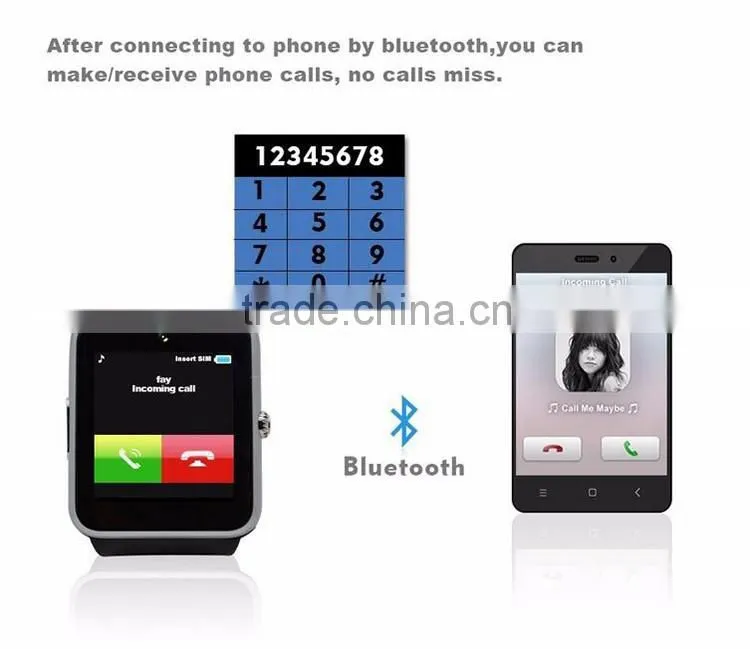 2016 popular watches for young men bluetooth smart watch gt08
