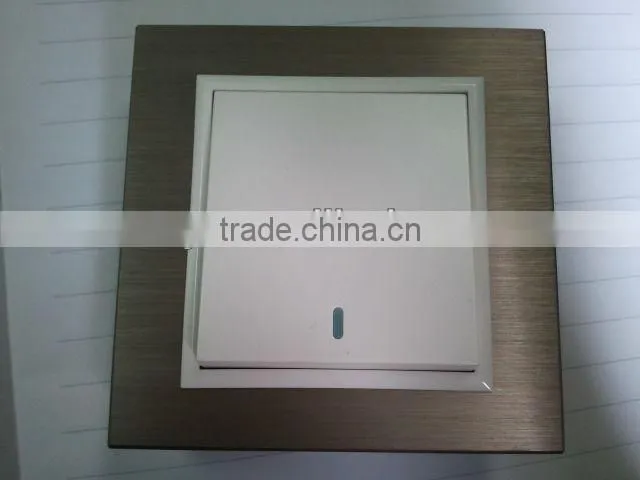 ALUMINIUM PANEL,WALL SWITCH ,TWO GANG ONE WAY SWITCH