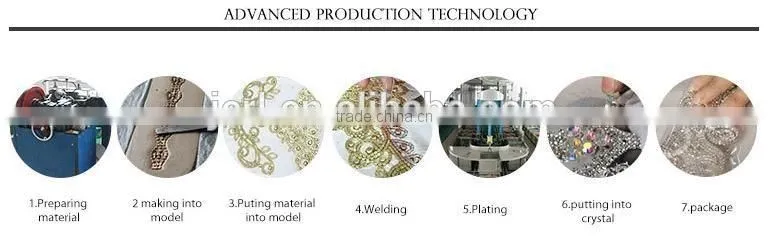 New Design Popular Shining Rhinestone Chain Trimming for Garment Decoration