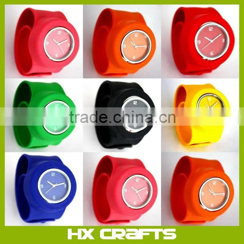 Slap on Silicone Watch Quartz Sports Watch Kid Woman Man Unisex Fashion Silicone Slap Watch