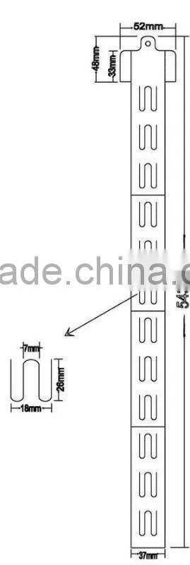 Plastic clip strips for supermarket