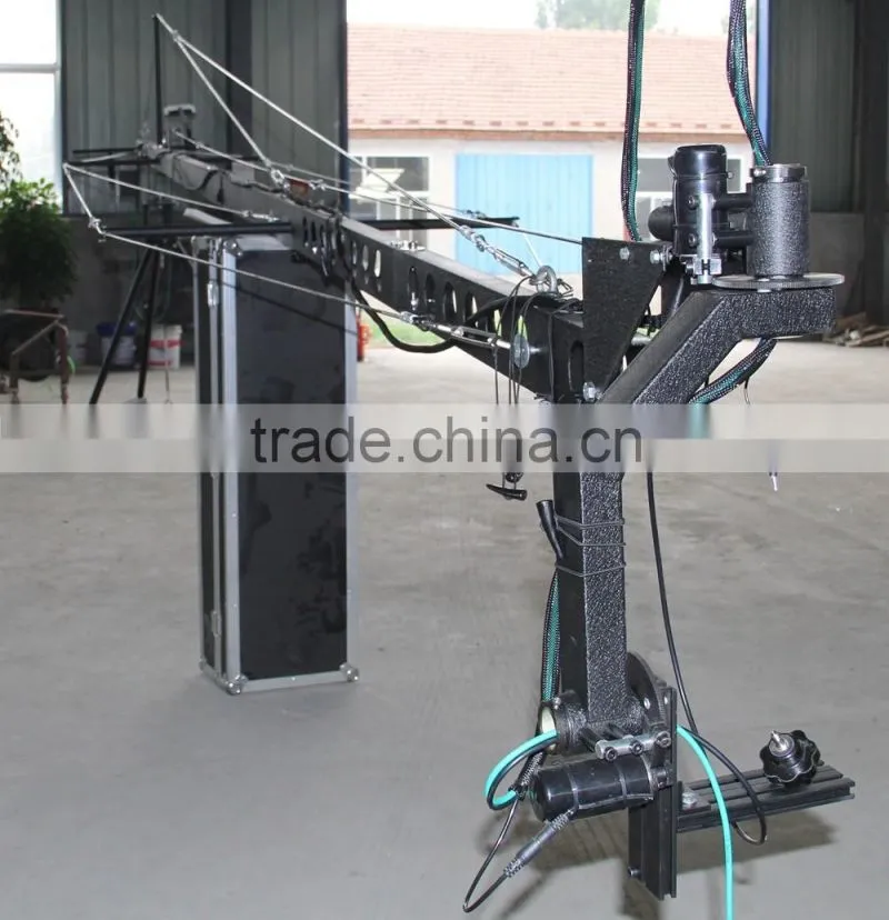 Professional 10m TV camera crane square jimmy jib cranes for video shooting