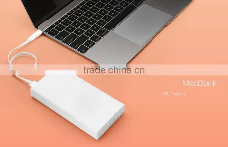 Original XIAOMI Power Bank 20000mAh Dual USB Out 5.1V 3.6A for smartphone