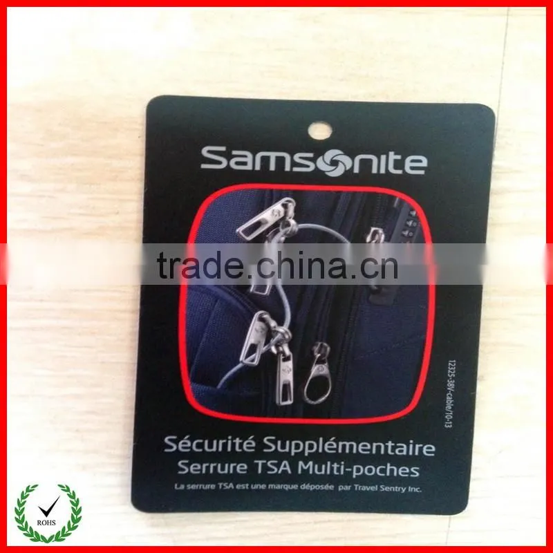 2013 high quality PP plastic hang tags for clothing supplier