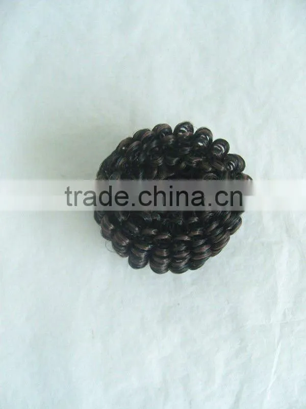 High quality synthetic black and brown deep wavy hair weave
