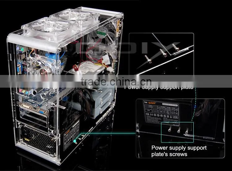 PC-A006 Acrylic Customised Vertical ATX Computer Case