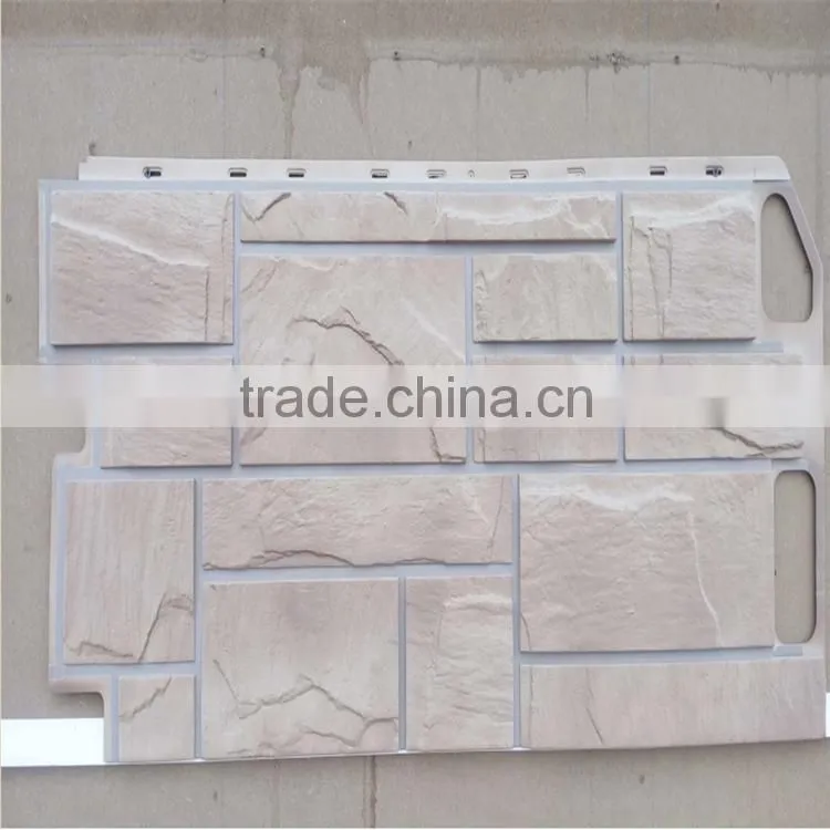 Random Rock Siding brick wall panel plastic wall panel