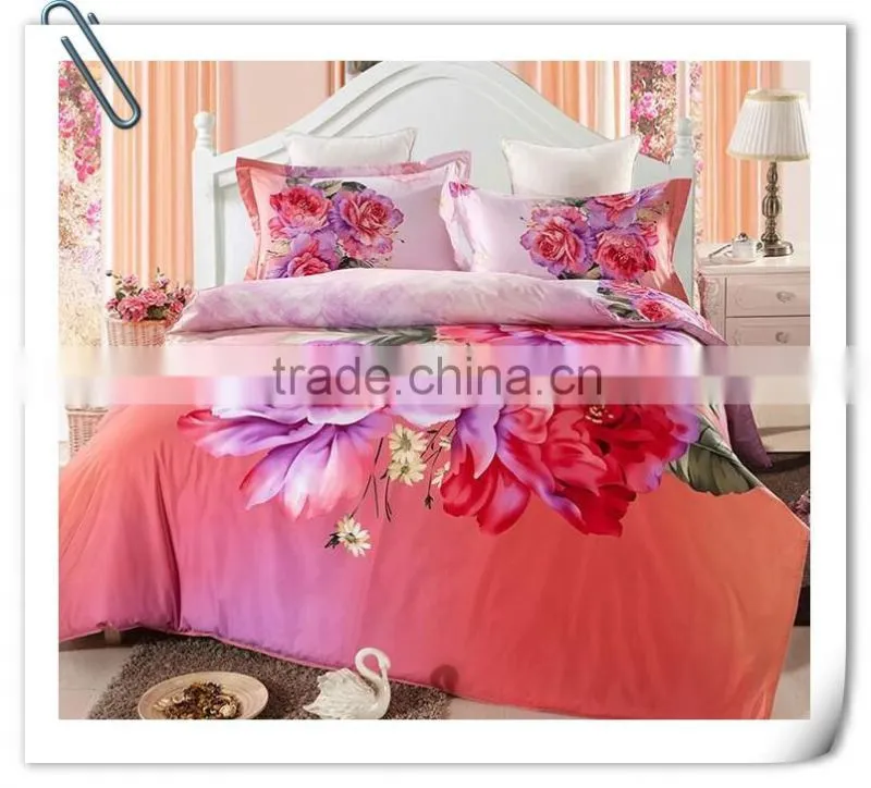 cotton 3d disperse printed fabric for bedding sets