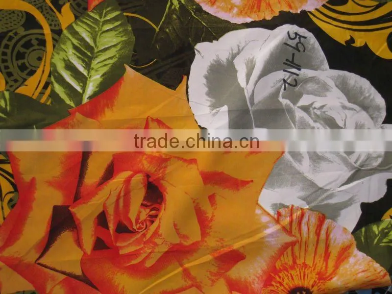 Disperse printed polyester bedding set fabric/bedsheet fabric/bedding fabric
