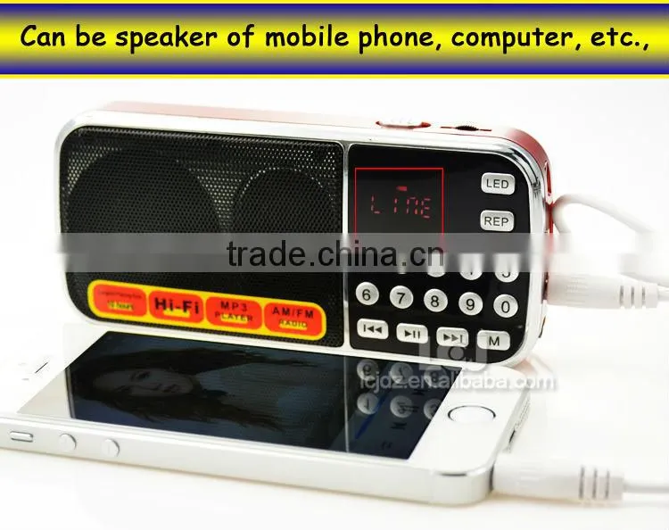L-088AM 2016 best multi band cheap portable AM FM radio with USB SD