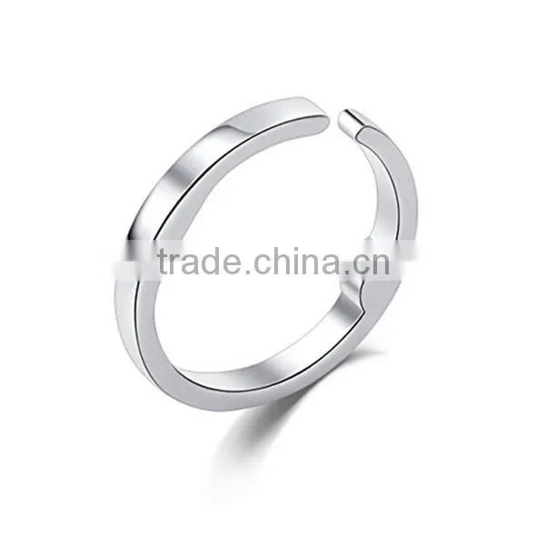 Silver anti snoring ring