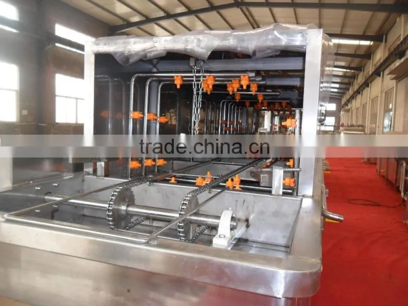 Automatic plastic tray/basket washing machine cleaning machine