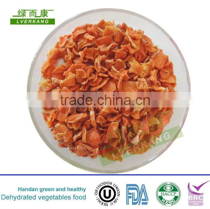 2014 NEW Natural red color 5*5mm dehydrated carrot from China