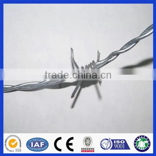 Anping Deming Factory Hot Sales Hot Dipped Galvanized Barbed Wire For Farm Or Pasture Boundary